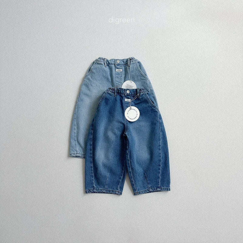 digreen / volume denim pants【for kids】