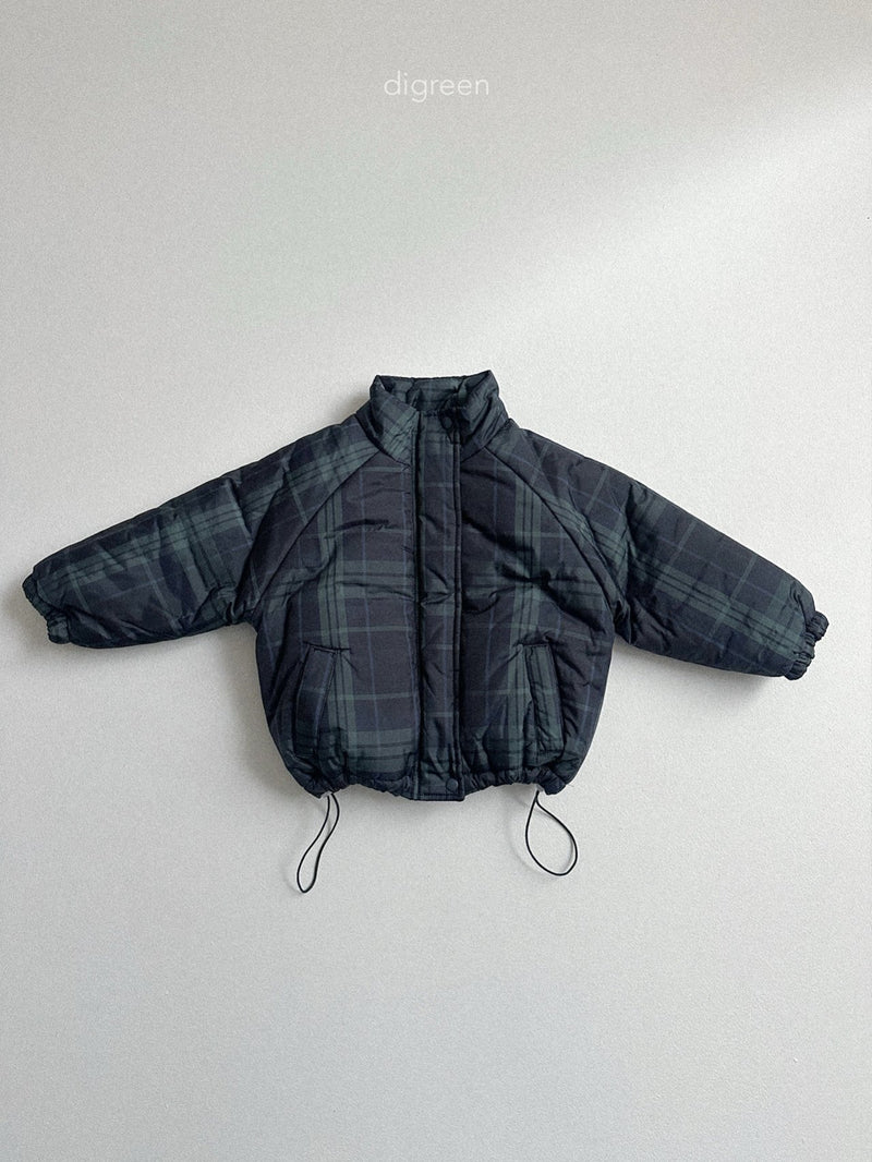 digreen / tori check padding【for kids】