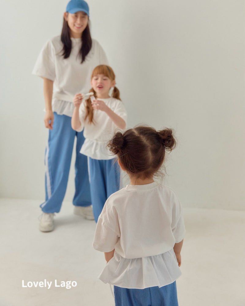 lago / frill string long t【for kids, jr &mom】