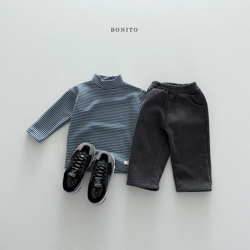 bonito / stripe polar tee 【for kids&Jr.】