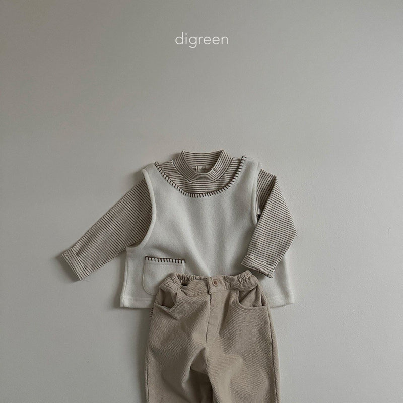 digreen / plip half neck tee