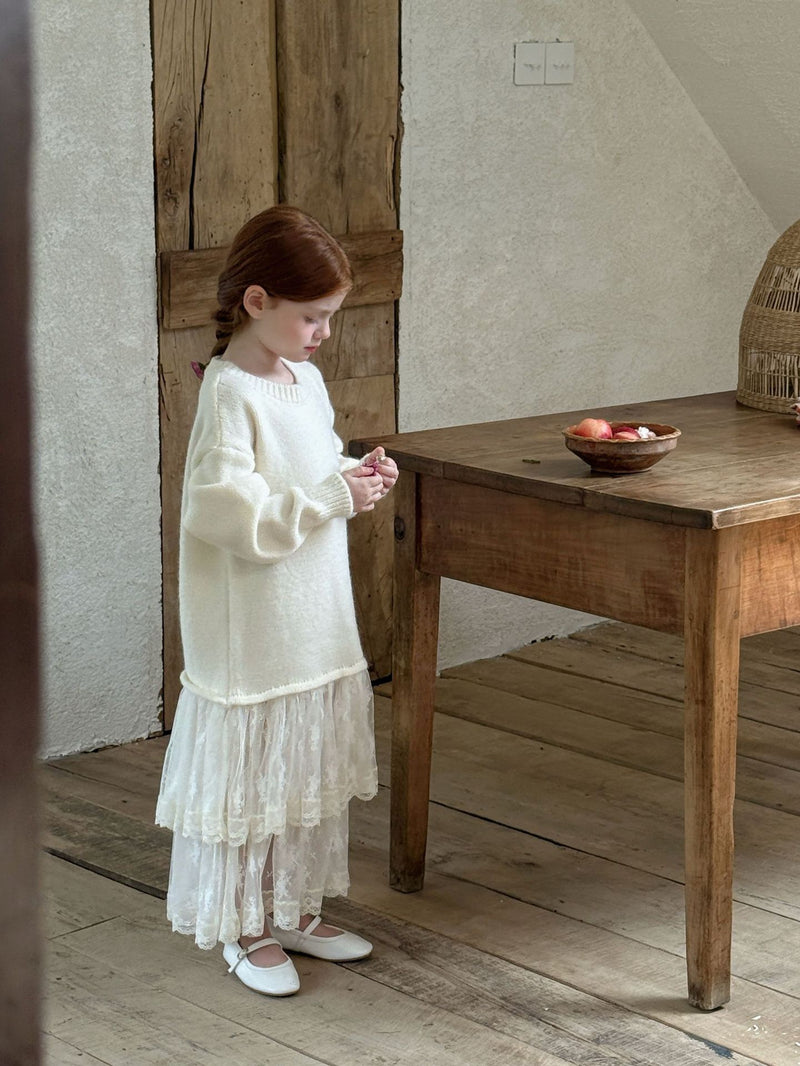 otaly / knit layered one-piece【for kids , jr】(no.5691)