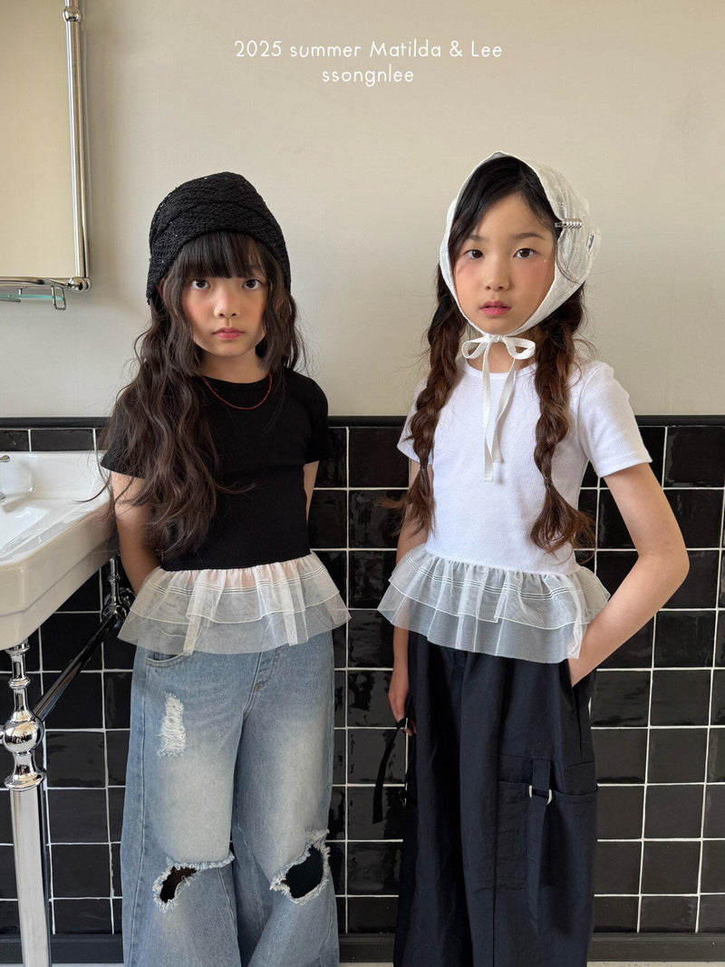 matilda & lee / flow crop tee【for kids&Jr.】