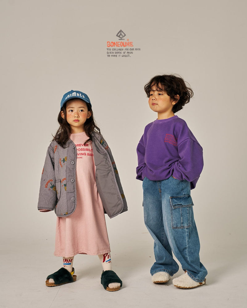 boneoune / loving pig long one-piece【for kids, Jr. 】