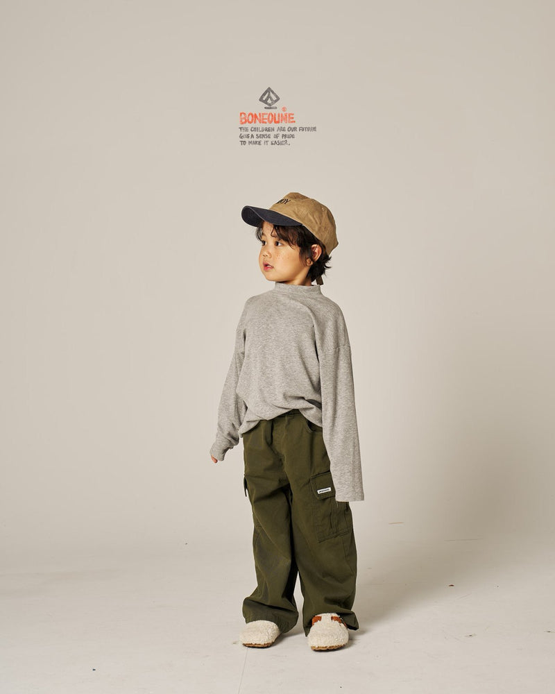 boneoune / half neck tee【for kids, Jr. 】