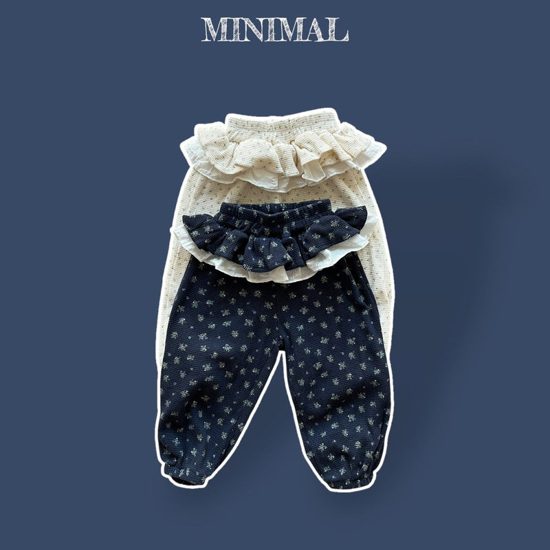 minimal / flower kangkang jogger pants【for kids &Jr.】