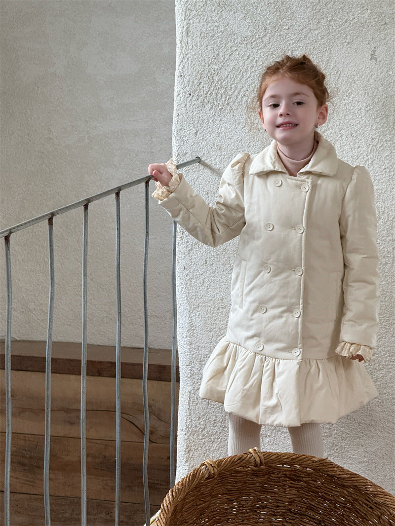 cheng le  / double slim padding coat 【for kids , jr 】