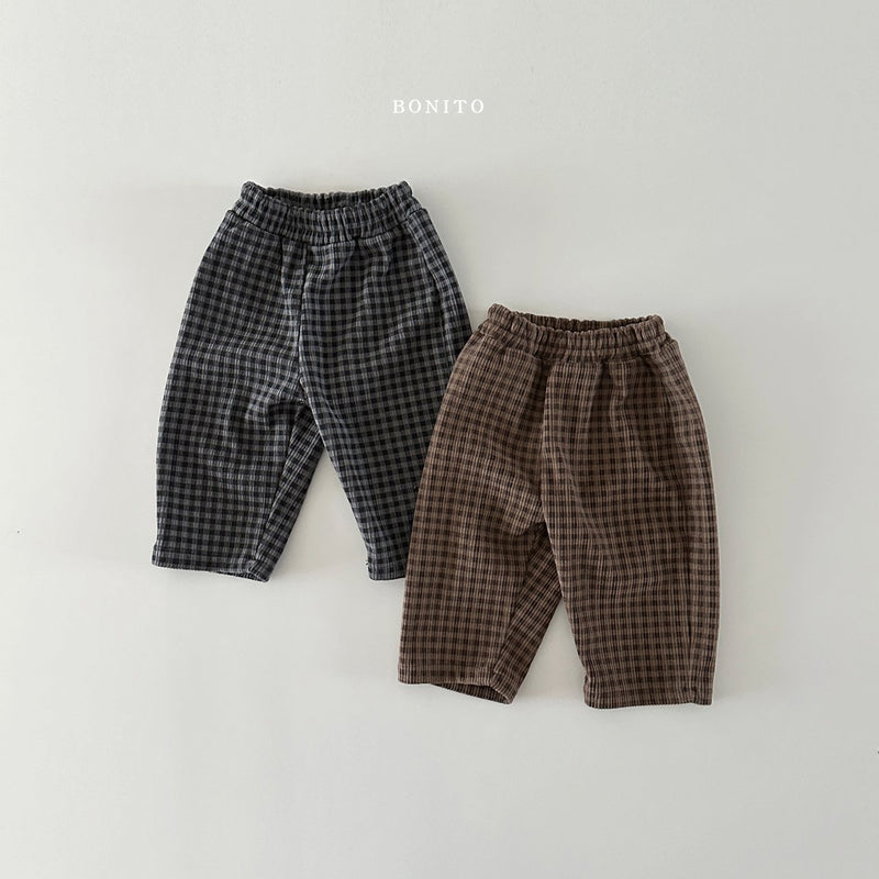 bonito / wool check pants