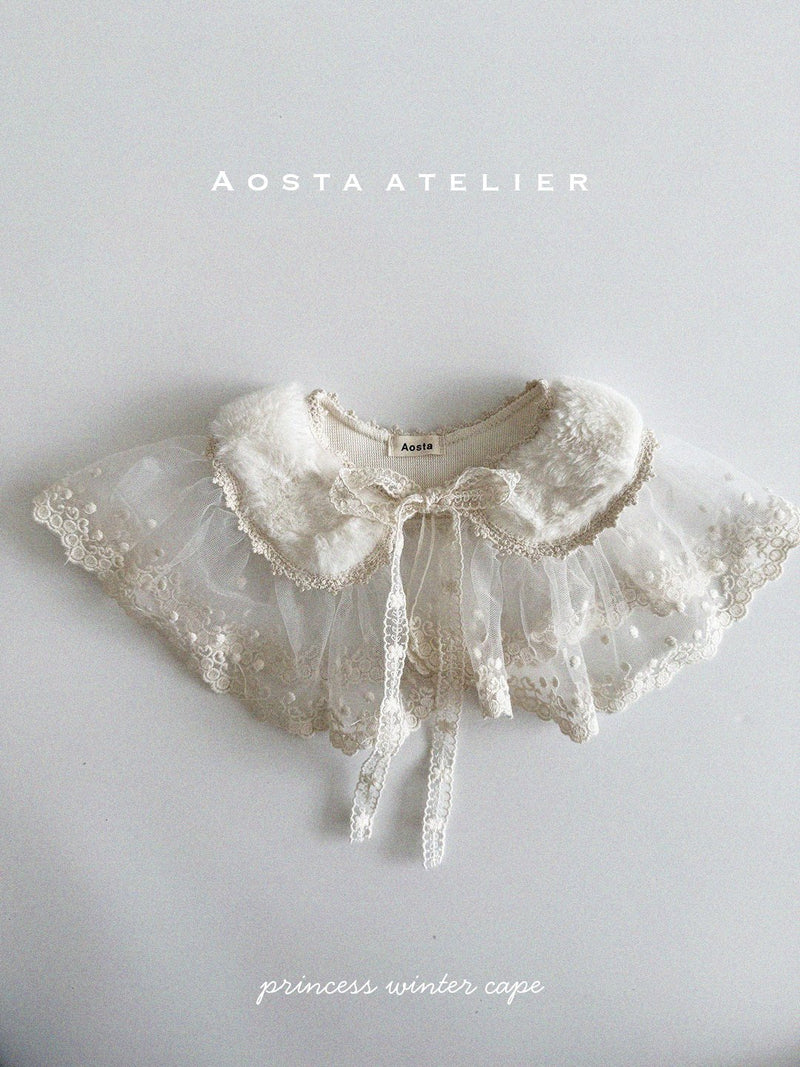 aosta / lace winter cape