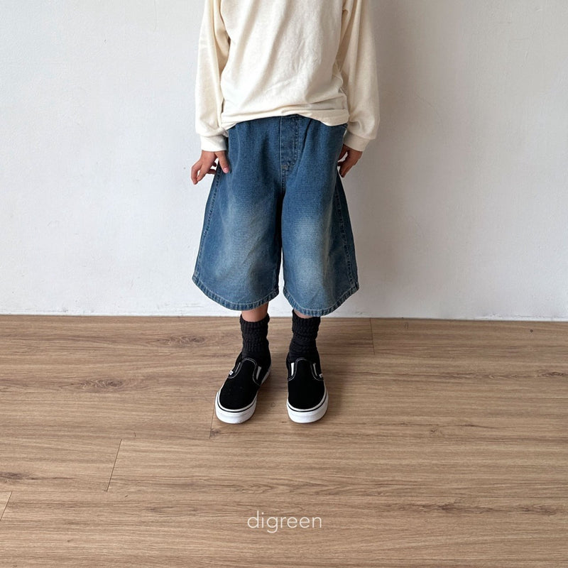 digreen / bermuda denim pants