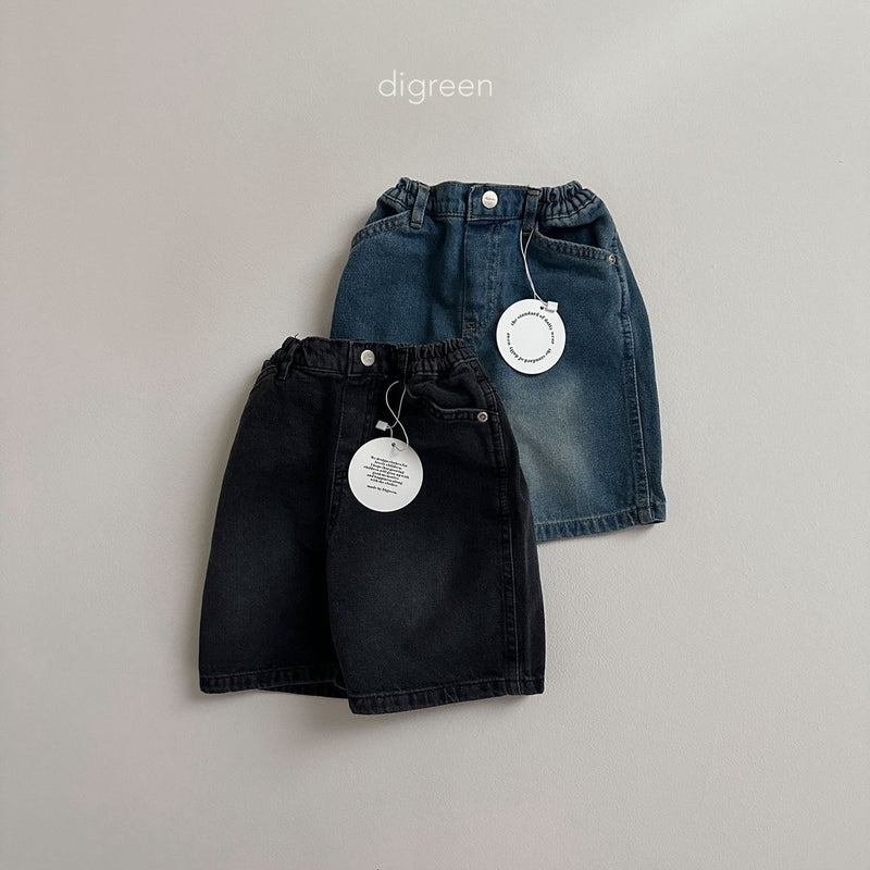 digreen / bermuda denim pants