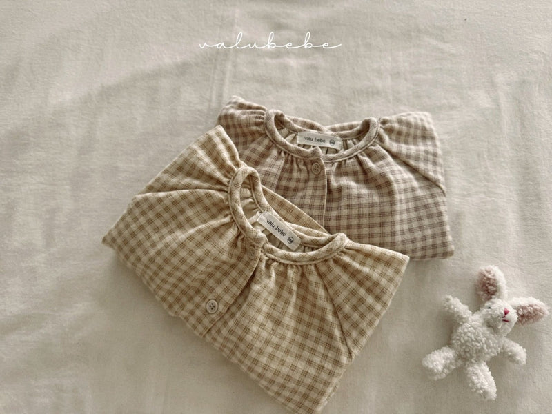 valubebe / pichi check shirt【for baby, kids 】