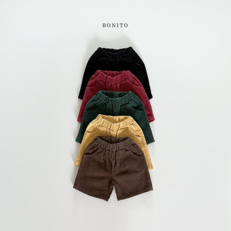 bonito / corduroy half pants【for kids&Jr.】