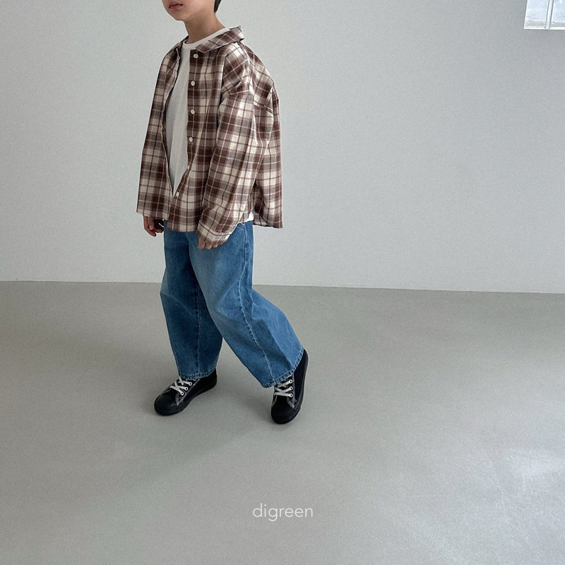 digreen / plaid shirt【for kids】
