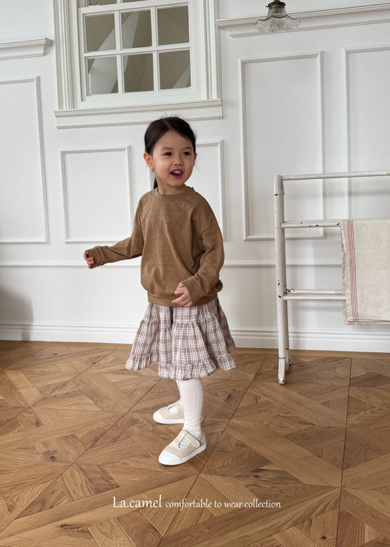 la camel  / elmu skirt【for  kids】