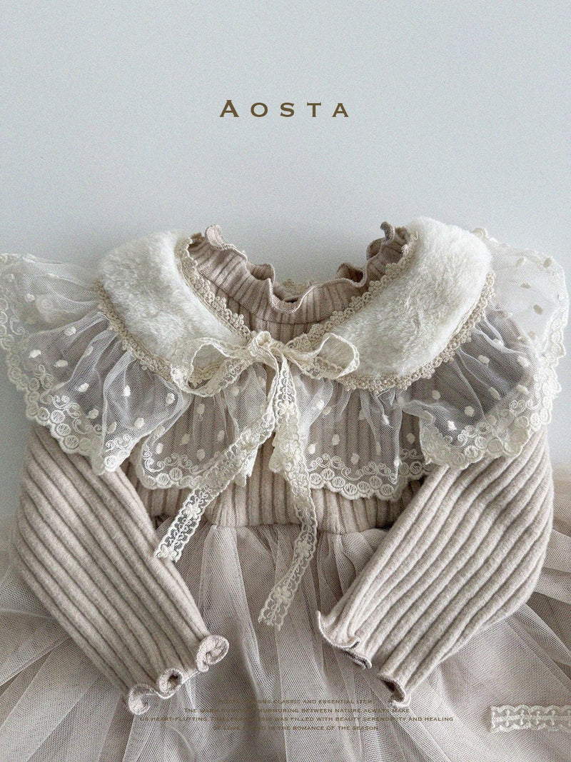 aosta / lace winter cape