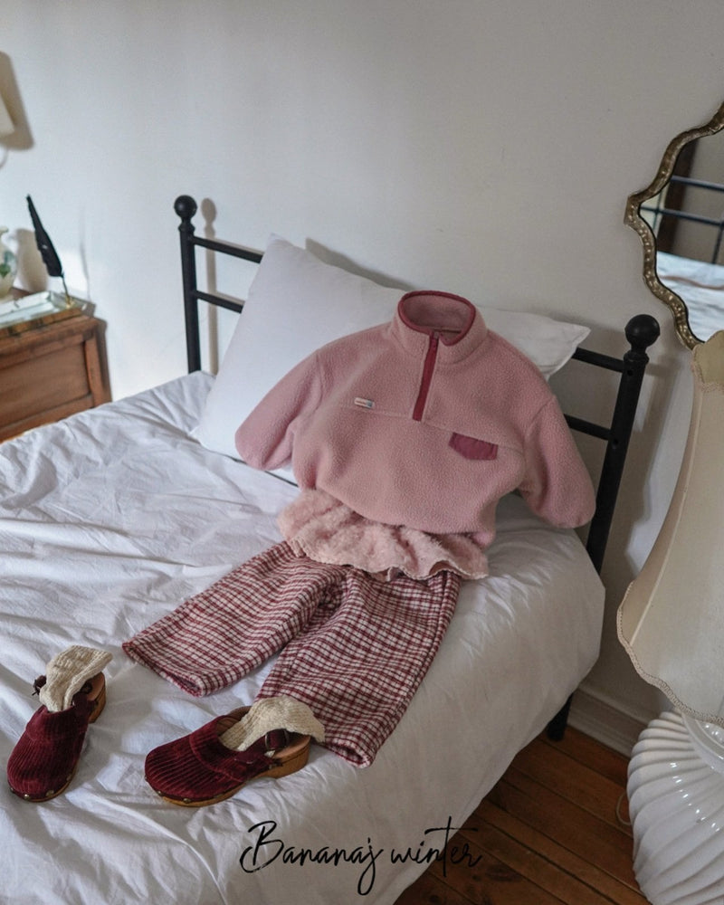 bananaj / foaming half zipup mtm【for kids & jr.】