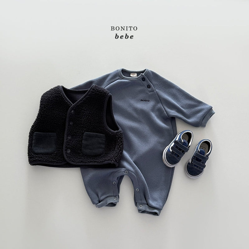 bonito /  knit raglan suit【for baby】