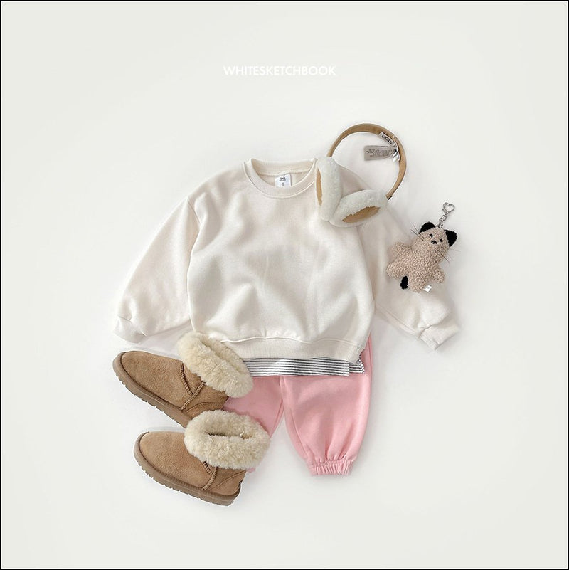 white sketch book / bosong jogger pants【for kids&Jr.】