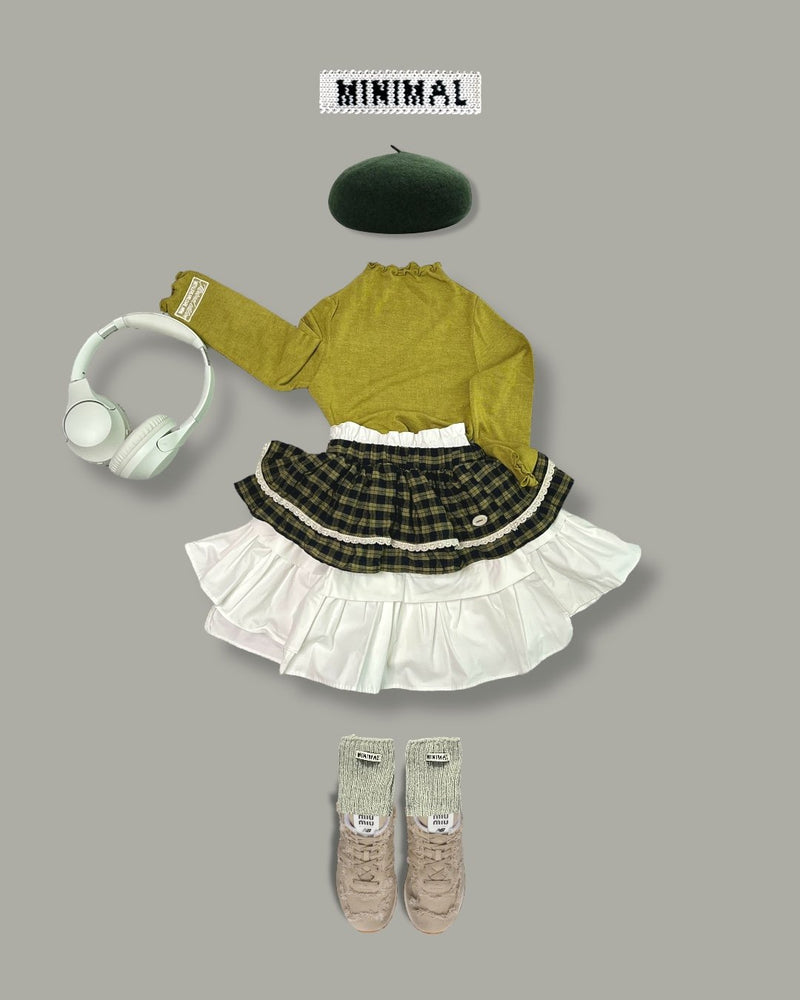 minimal / chappy layered skirt【for kids &Jr.】