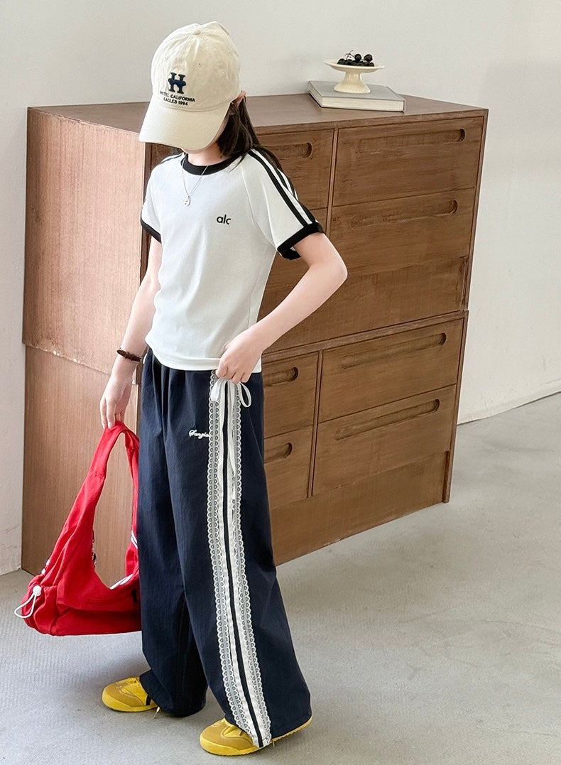 ribbon track  pants【for kids,Jr.& mom】