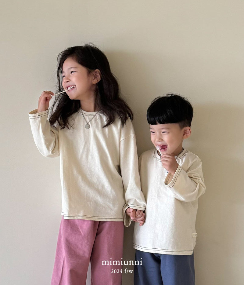 【9/20-9/30期間限定予約販売】mimiunni / 1+1  daily cotton T-shirt【for kids , jr】2024fw