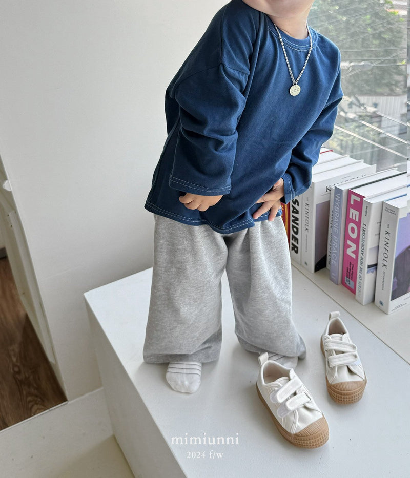 【9/20-9/30期間限定予約販売】 mimiunni / 1+1 cozy wide pants【for kids , jr】2024fw