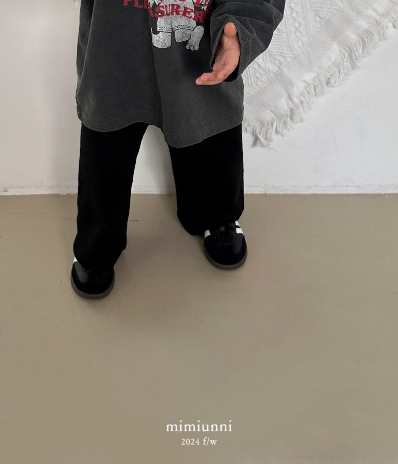 【9/20-9/30期間限定予約販売】 mimiunni / 1+1 cozy wide pants【for kids , jr】2024fw