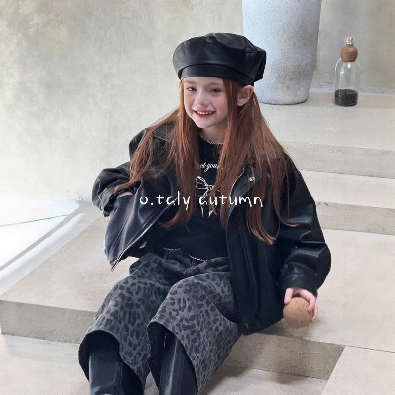 otaly /  leather béret【for kids , jr.】