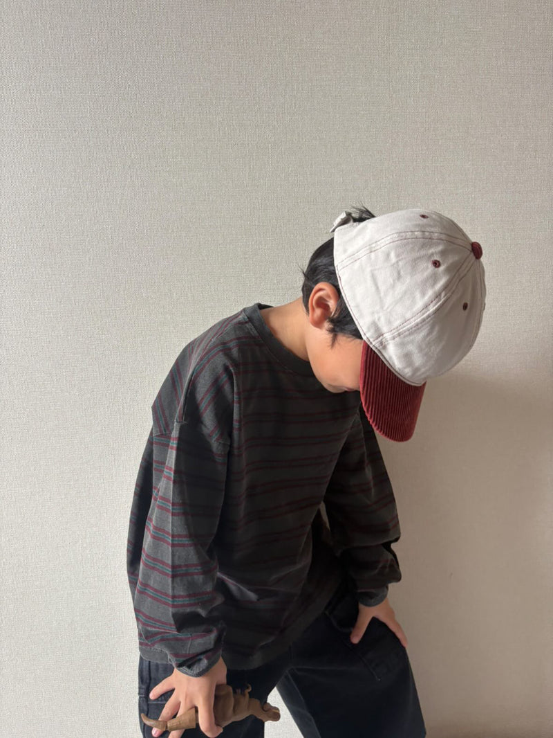 minimal / pigment boarder tee【for kids &Jr.】