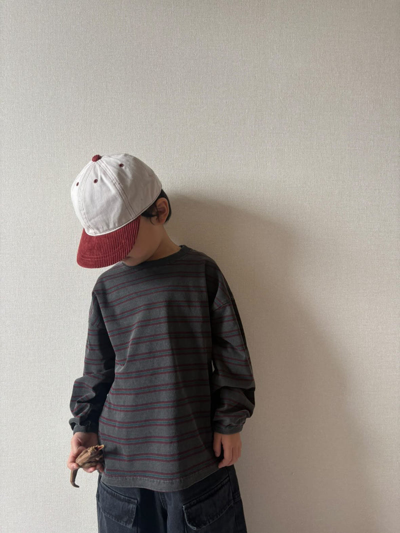 minimal / pigment boarder tee【for kids &Jr.】