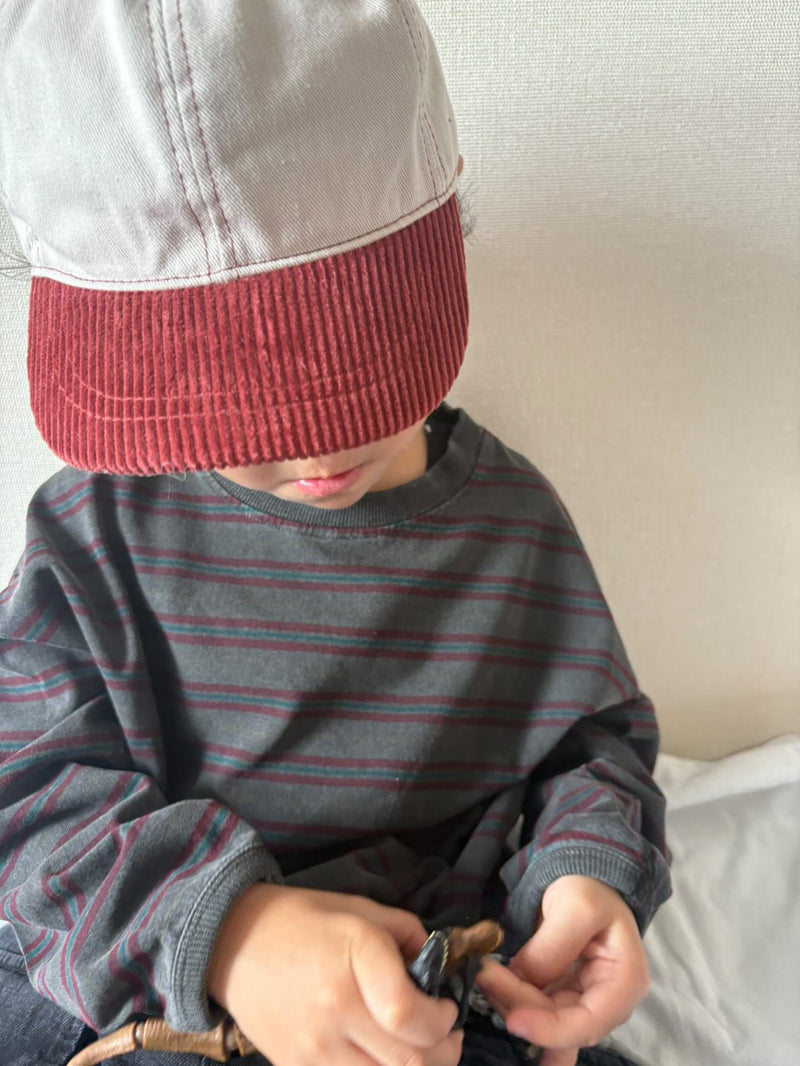 minimal / pigment boarder tee【for kids &Jr.】