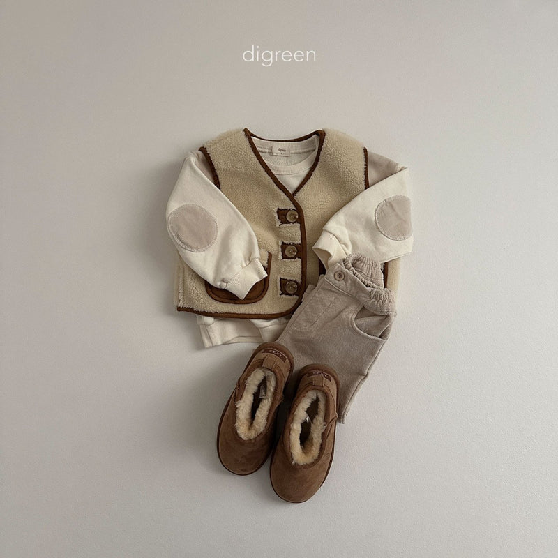 digreen / shirring vest