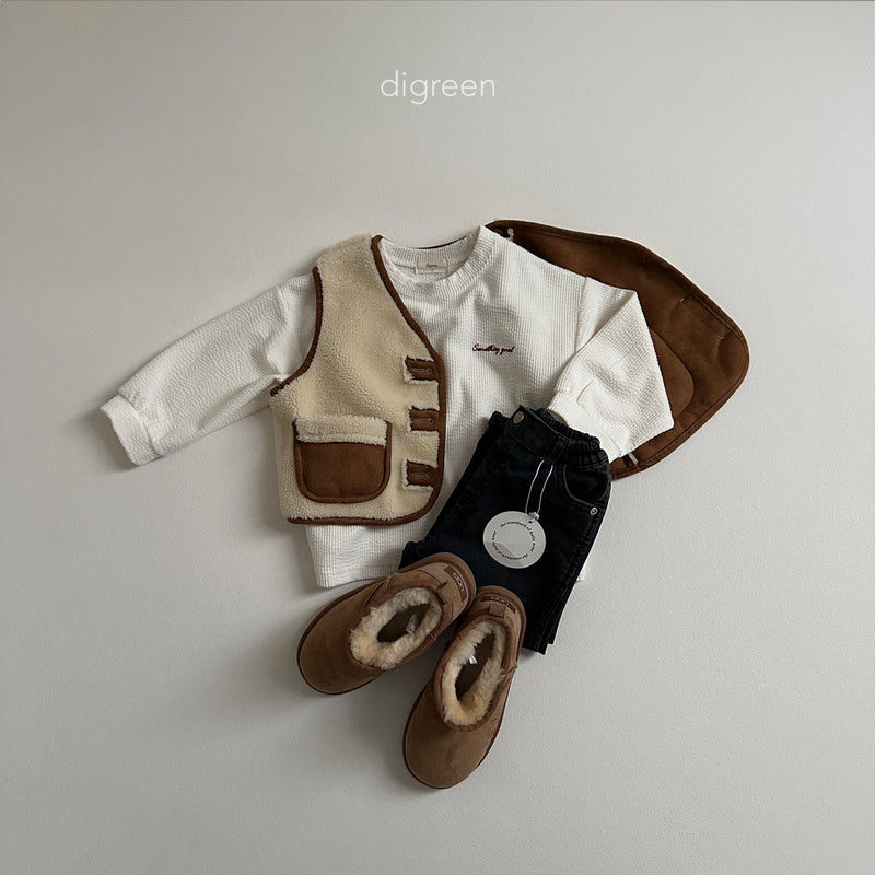 digreen / shirring vest