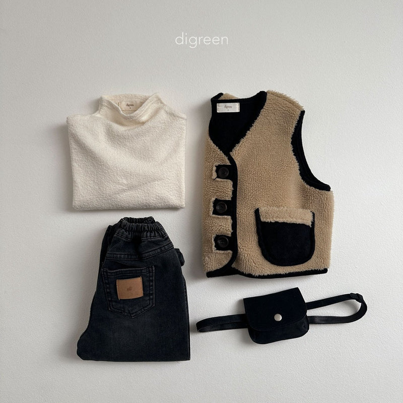 digreen / shirring vest