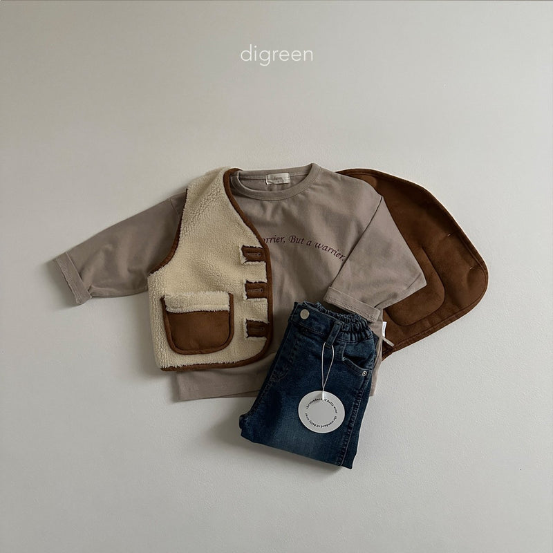 digreen / shirring vest