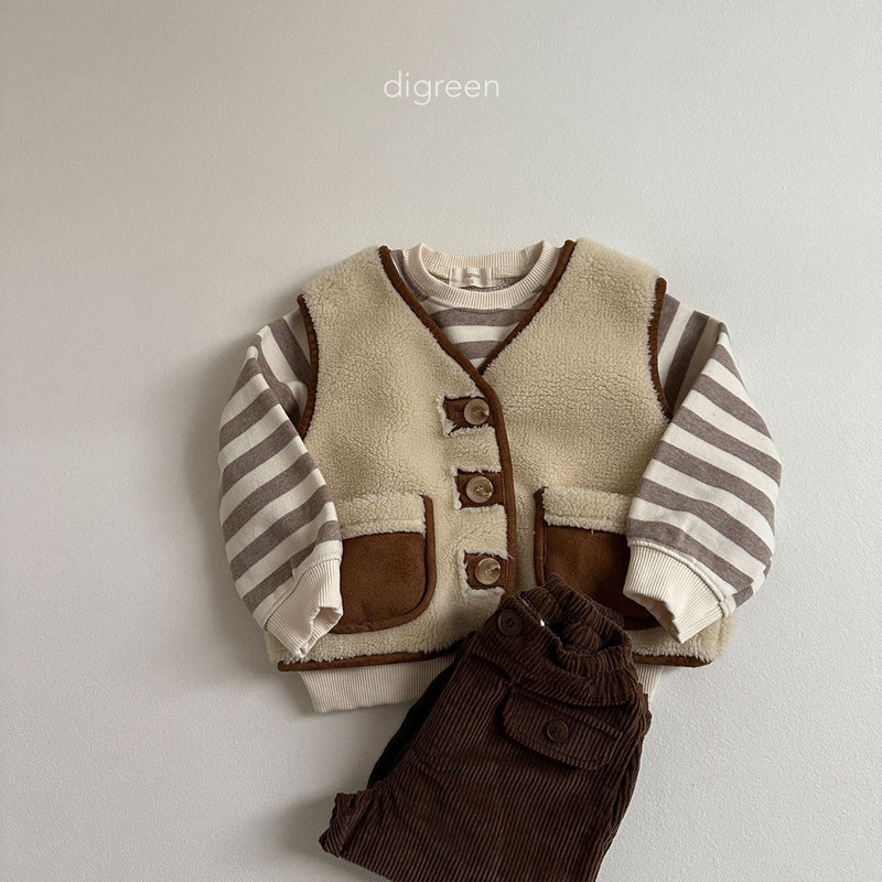 digreen / shirring vest