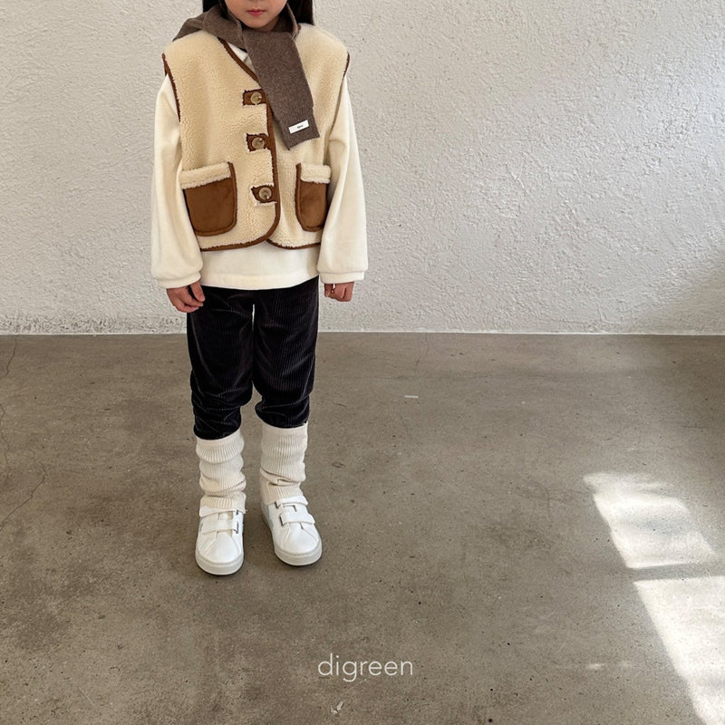 digreen / shirring vest