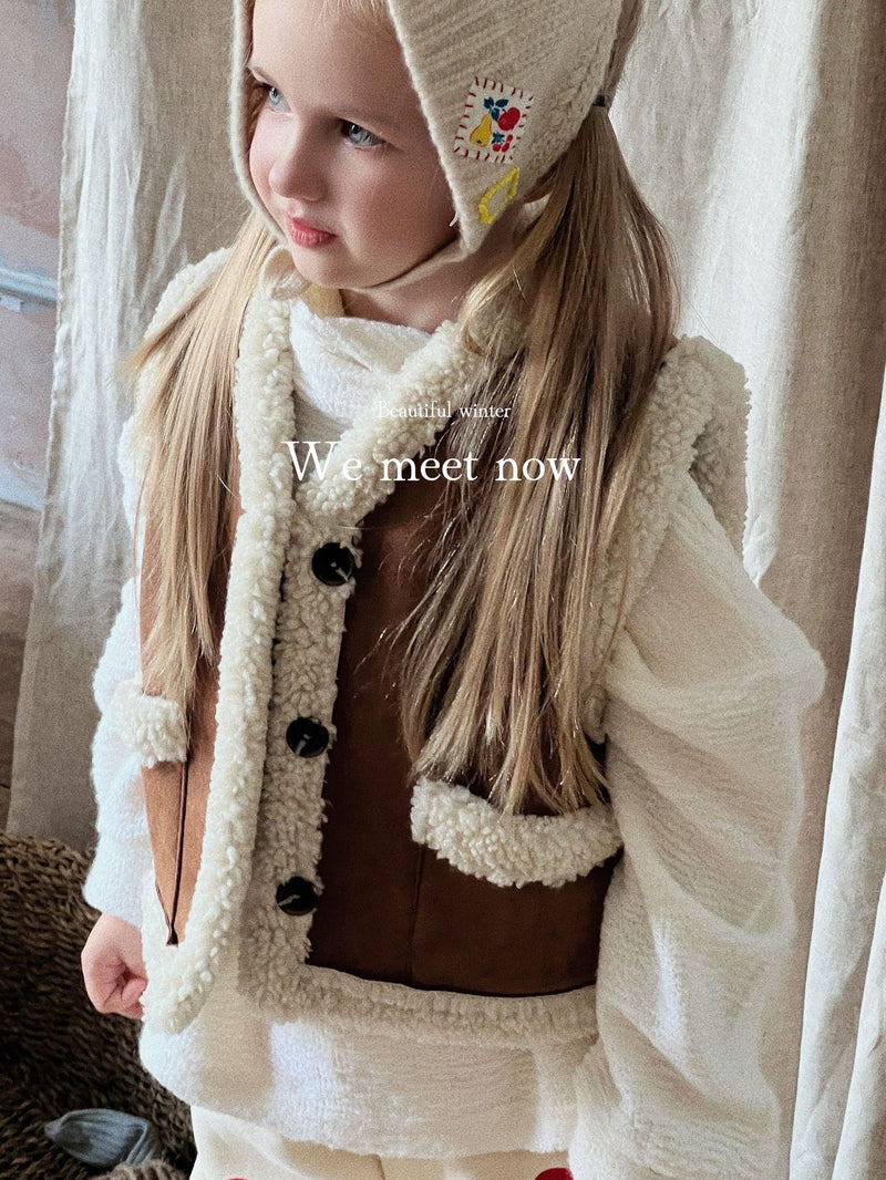 otaly / mouton vest【for kids , jr】