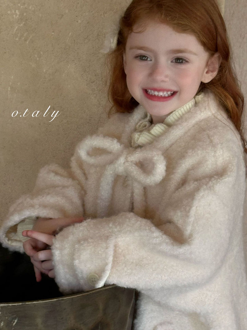 otaly / wool ribbon coat【for kids , jr】