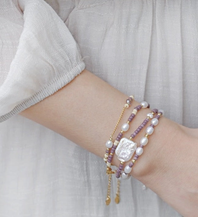 whatever handmade lavender bracelet / necklace