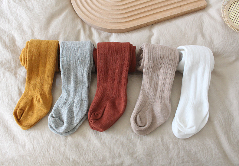 【即納 65/75size】 color rib tights