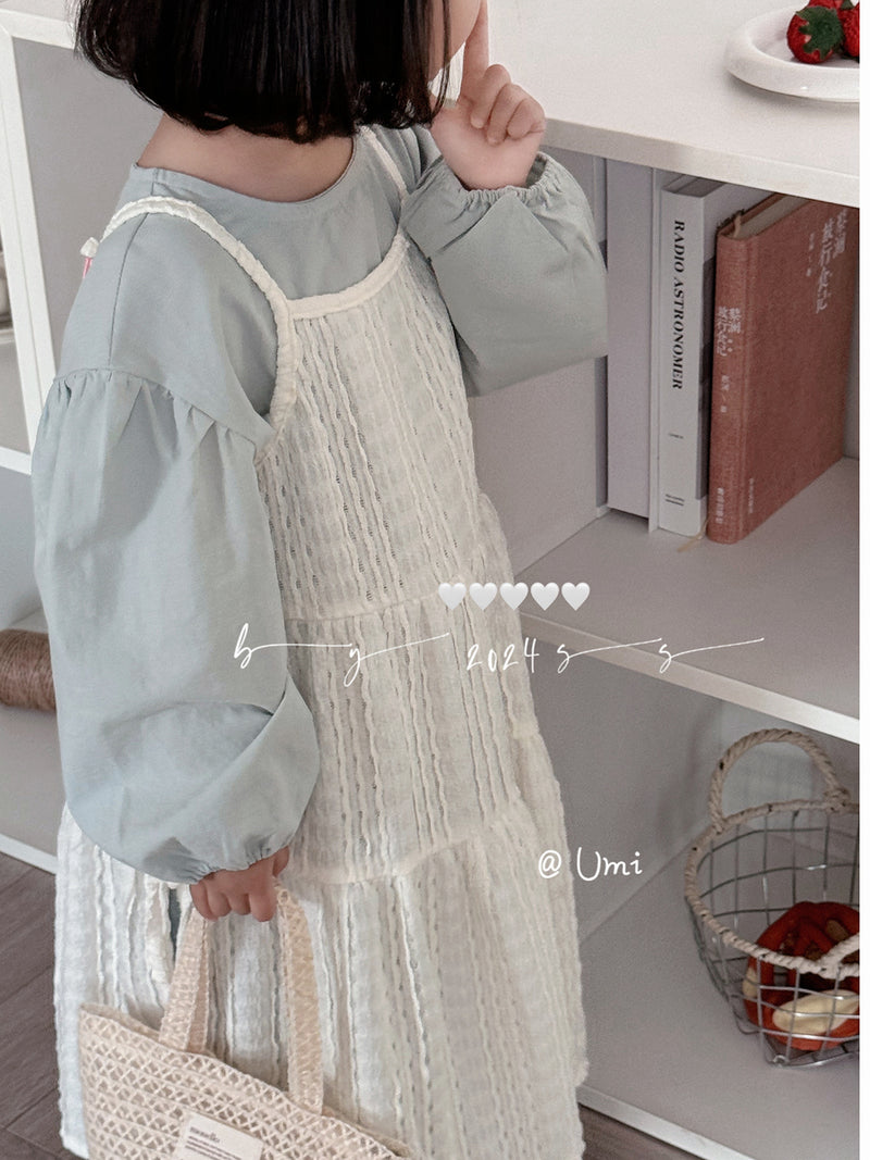 一部即納 umi cotton blouse【for kids , jr. 】