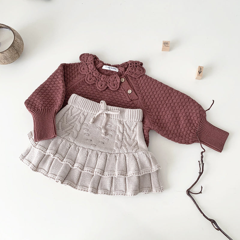 cutemily knit frill skirt bloomer