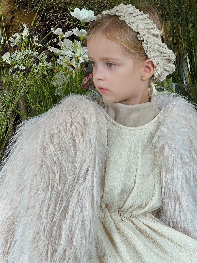 cheng le  /  shaggy jacket coat 【for kids , jr】