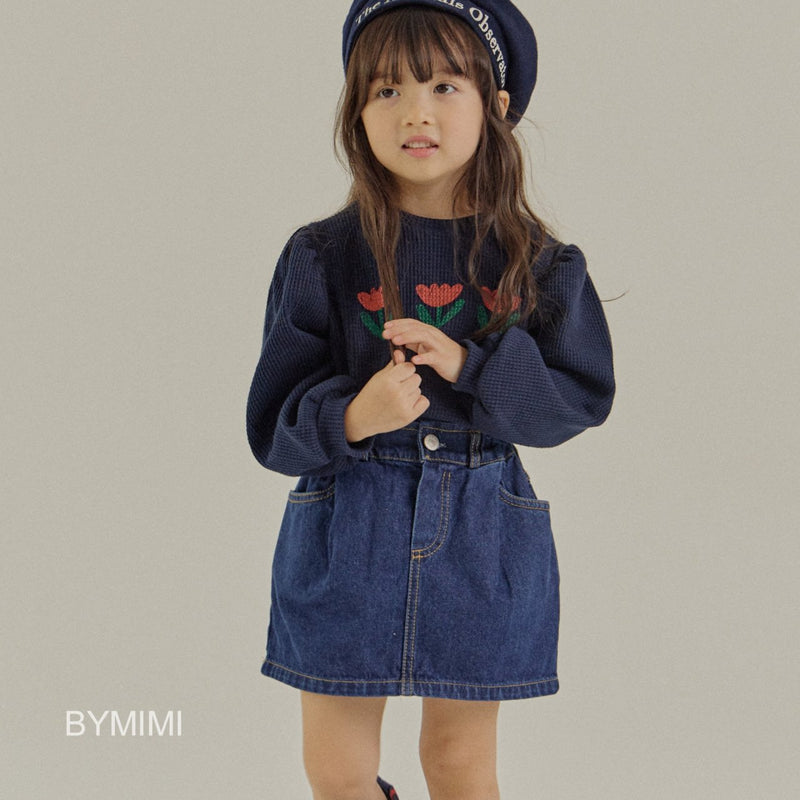 by mimi  / hey denim skirt【for kids , jr】