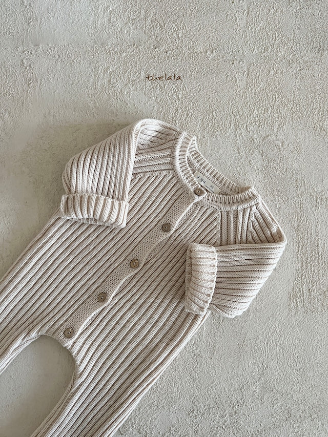 thelala / open knit suit