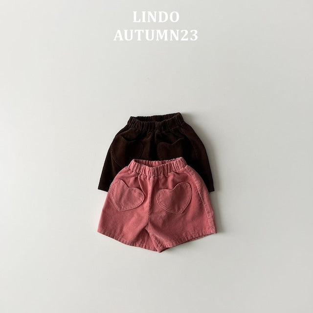 LINDO / heart pocket corduroy pants