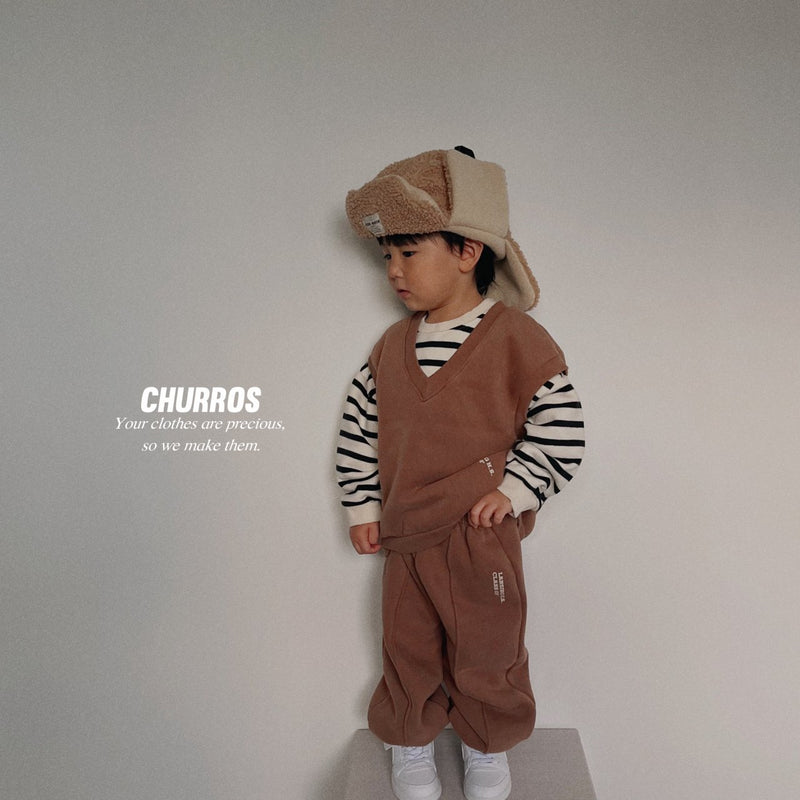 churros / pin tuck jogger pants 【for kids , jr】