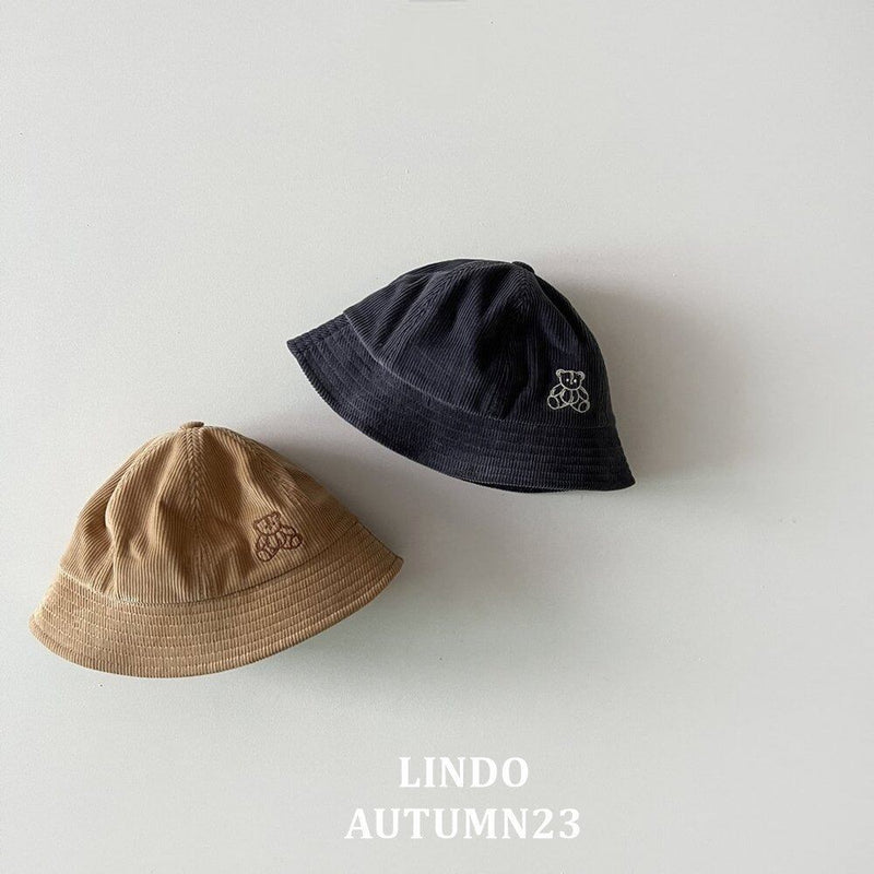 LINDO / bear corduroy cap